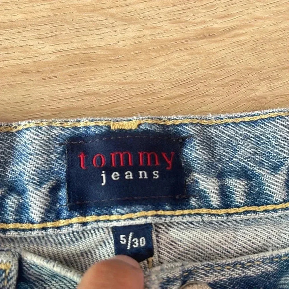 Vintage 90s Tommy Hilfiger Tommy Jeans size 5/30 - Picture 5 of 10